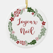 Joyeux Noël Keramik Ornament (Vorne)