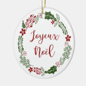 Joyeux Noël Keramik Ornament (Links)