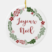 Joyeux Noël Keramik Ornament (Hinten)