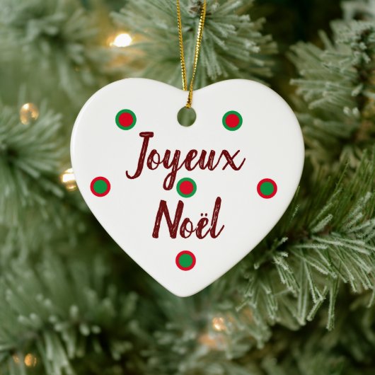 Joyeux Noël Keramik Ornament (Baum)
