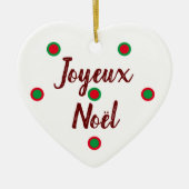 Joyeux Noël Keramik Ornament (Vorne)