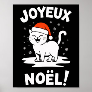 Joyeux Noël Khao Manee White Cat Weihnachtsweihe W Poster