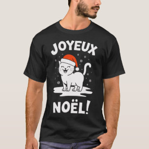 Joyeux Noël Khao Manee White Cat Weihnachtsweihe W T-Shirt