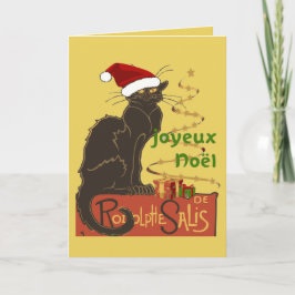 Joyeux Noel Le Chat Noir Christmas Spoof Feiertagskarte