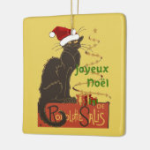 Joyeux Noel Le Chat Noir Christmas Spoof Keramikornament (Links)