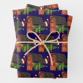 Joyeux Noel Le Chat Noir Spoof With Yule Tree Geschenkpapier Set (Beispiel)