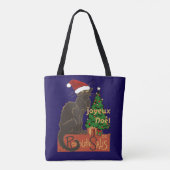 Joyeux Noel Le Chat Noir Spoof With Yule Tree Tasche (Rückseite)