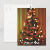 Joyeux Noël Postkarte (Vorne/Hinten)