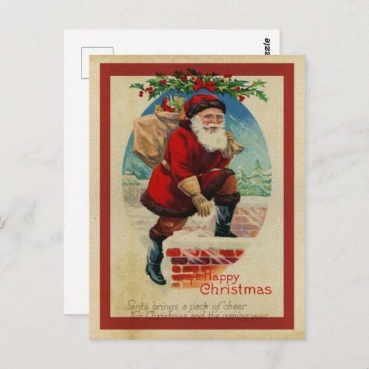 Joyeux Noël Postkarte (Vorne/Hinten)