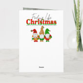 Joyeux Noël | Pretty Fairy Personalized Christmas Karte (Rückseite)
