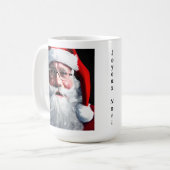 Joyeux Noël Santa Claus Kaffeetasse (Vorderseite Links)