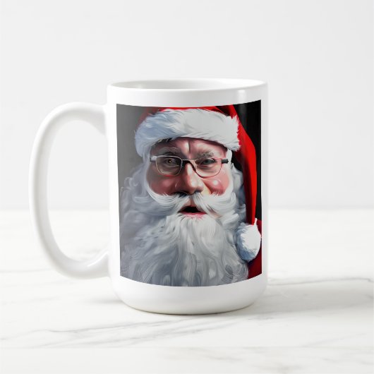 Joyeux Noël Santa Claus Kaffeetasse (Links)