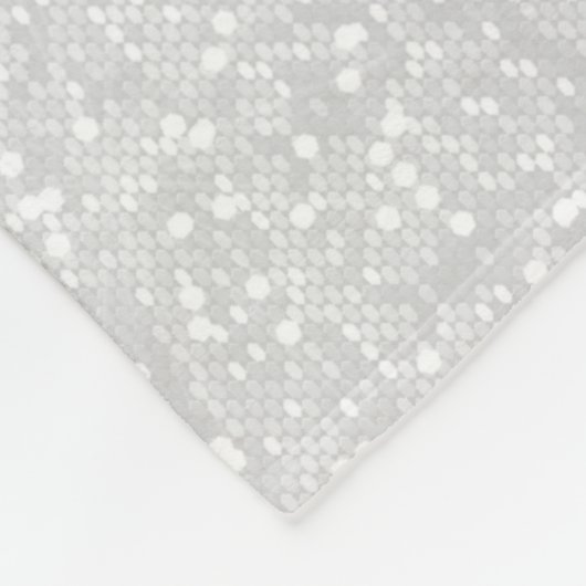 Joyeux Noël Sparkling Red Snowflakes Fleecedecke (Ecke)