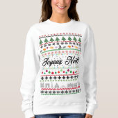 Joyeux Noël Strickjacke Sweatshirt (Vorderseite)