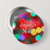 Joyeux Noël Tanzen beleuchtet Knopf Button (Vorne & Hinten)