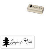 Joyeux Noël und Tree Gummistempel (Stempel)
