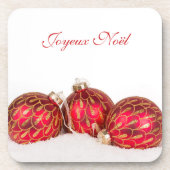 Joyeux Noël Untersetzer (Vorderseite)