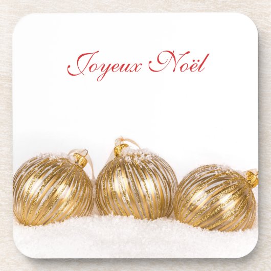 Joyeux Noël Untersetzer (Vorderseite)