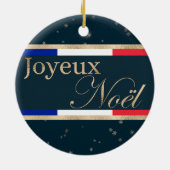 Joyeux Noël - Weihnachtsfeier Keramik Ornament (Hinten)