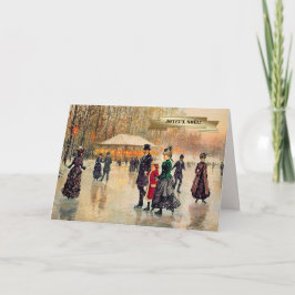 Joyeux Noël. Weihnachtskarten auf Französisch Feiertagskarte