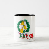 Joyeux noël zweifarbige tasse (Mittel)