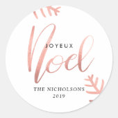 Joyeux Runder Aufkleber (Vorderseite)