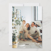 Joyeux Weihnachten 4 Foto Ferienwohnung Karte (Rückseite)