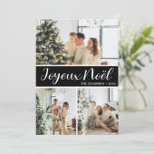 Joyeux Weihnachten 4 Foto Ferienwohnung Karte (Stehend Vorderseite)