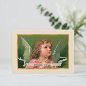 Joyeux Weihnachten Angel Card oder Einladung (Stehend Vorderseite)