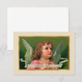 Joyeux Weihnachten Angel Card oder Einladung (Vorne/Hinten)