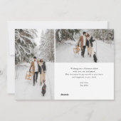 Joyeux Weihnachten Berry Calligraphy 7 Foto (Rückseite)