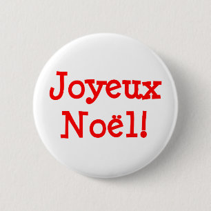 Joyeux Weihnachten Button