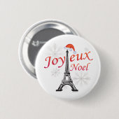 Joyeux Weihnachten Button (Vorne & Hinten)