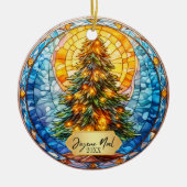 Joyeux Weihnachten Christmas Keramik Ornament (Vorne)