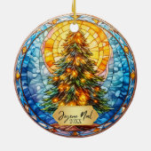Joyeux Weihnachten Christmas Keramik Ornament (Hinten)