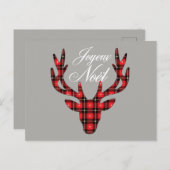 Joyeux Weihnachten Christmas Postkarte (Vorne/Hinten)