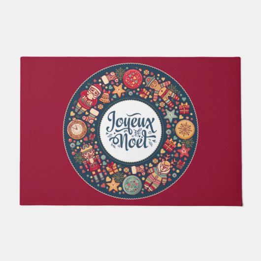 Joyeux Weihnachten Doormat Fußmatte (Vorderseite)