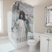 Joyeux Weihnachten Duschvorhang (Beispiel)