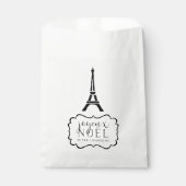 Joyeux Weihnachten | Eiffelturm Geschenktütchen (Vorderseite)