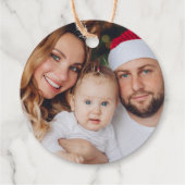 "Joyeux Weihnachten" Fett Letters Geschenkanhänger (Rückseite)