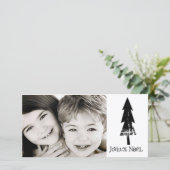 Joyeux-Weihnachten-Fotokarte Feiertagskarte (Stehend Vorderseite)