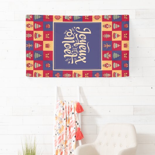 Joyeux Weihnachten Franz Frohe Weihnachtsmauer Gru Banner (Insitu)