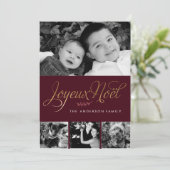 Joyeux Weihnachten Französisch Weihnachten (Stehend Vorderseite)