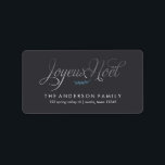 Joyeux Weihnachten Französisch Weihnachten Adressaufkleber<br><div class="desc">Weihnachts-Thema-Adresse und Gefallen-Labels.</div>