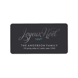 Joyeux Weihnachten Französisch Weihnachten Adressaufkleber