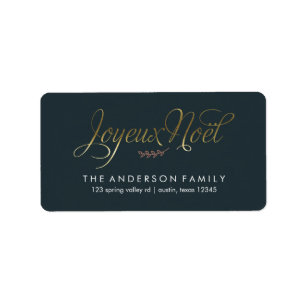 Joyeux Weihnachten Französisch Weihnachten Adressaufkleber