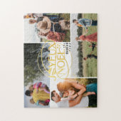 Joyeux Weihnachten Französisch Weihnachten Vier Fo Puzzle (Vertikal)