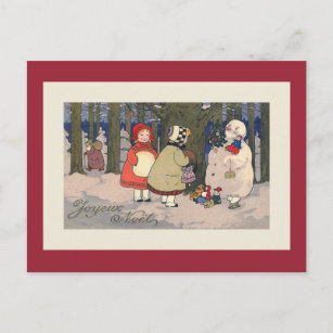 Vintage Weihnachtsbilder Postkarten Zazzle De