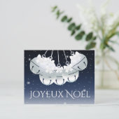 Joyeux Weihnachten French Canadian Night Sky Bells (Stehend Vorderseite)