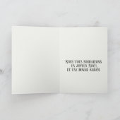 Joyeux Weihnachten French Language Christmas wünsc Karte (Innenseite)
